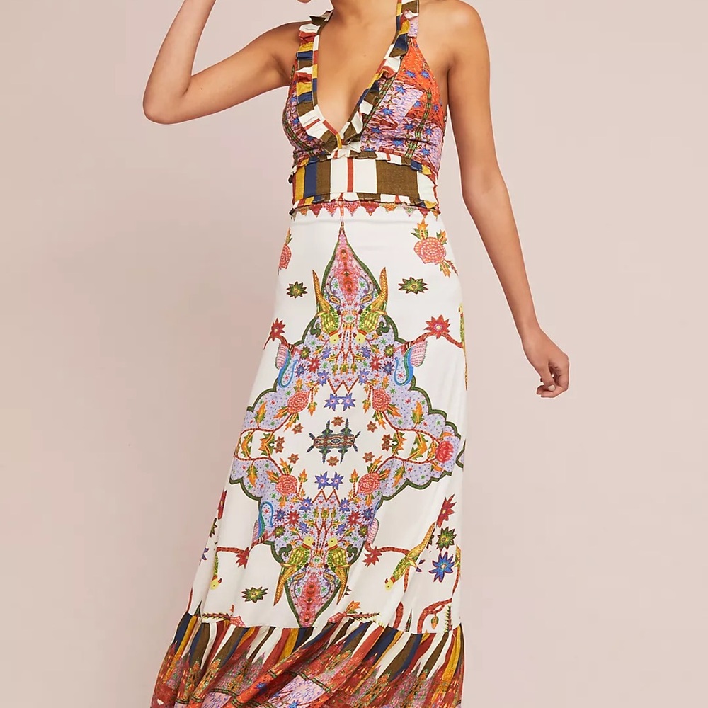Anthropologie multi colored dress